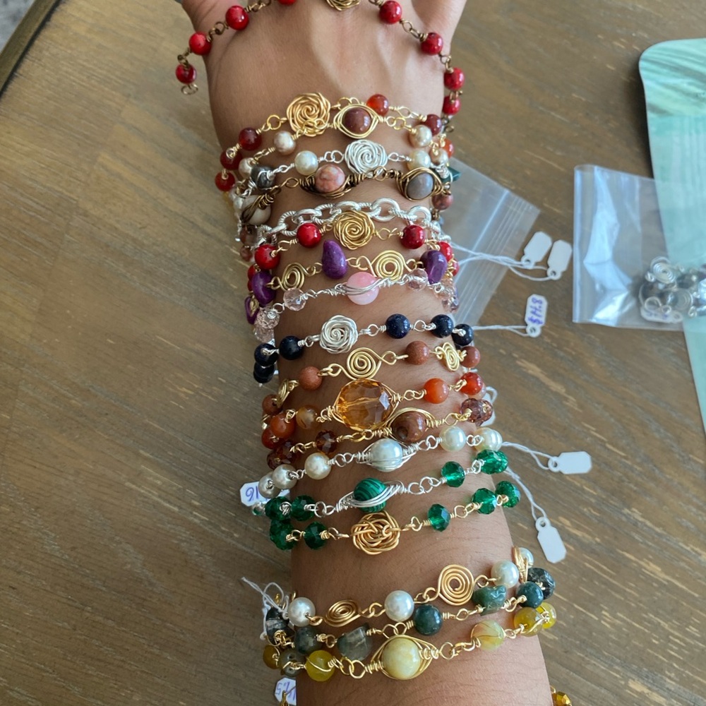 Elegant Multicolor Beaded Bracelet Set